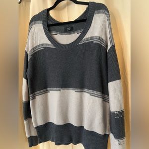 VICI Crewneck Knit Stripe Boho Hipster Sweater
